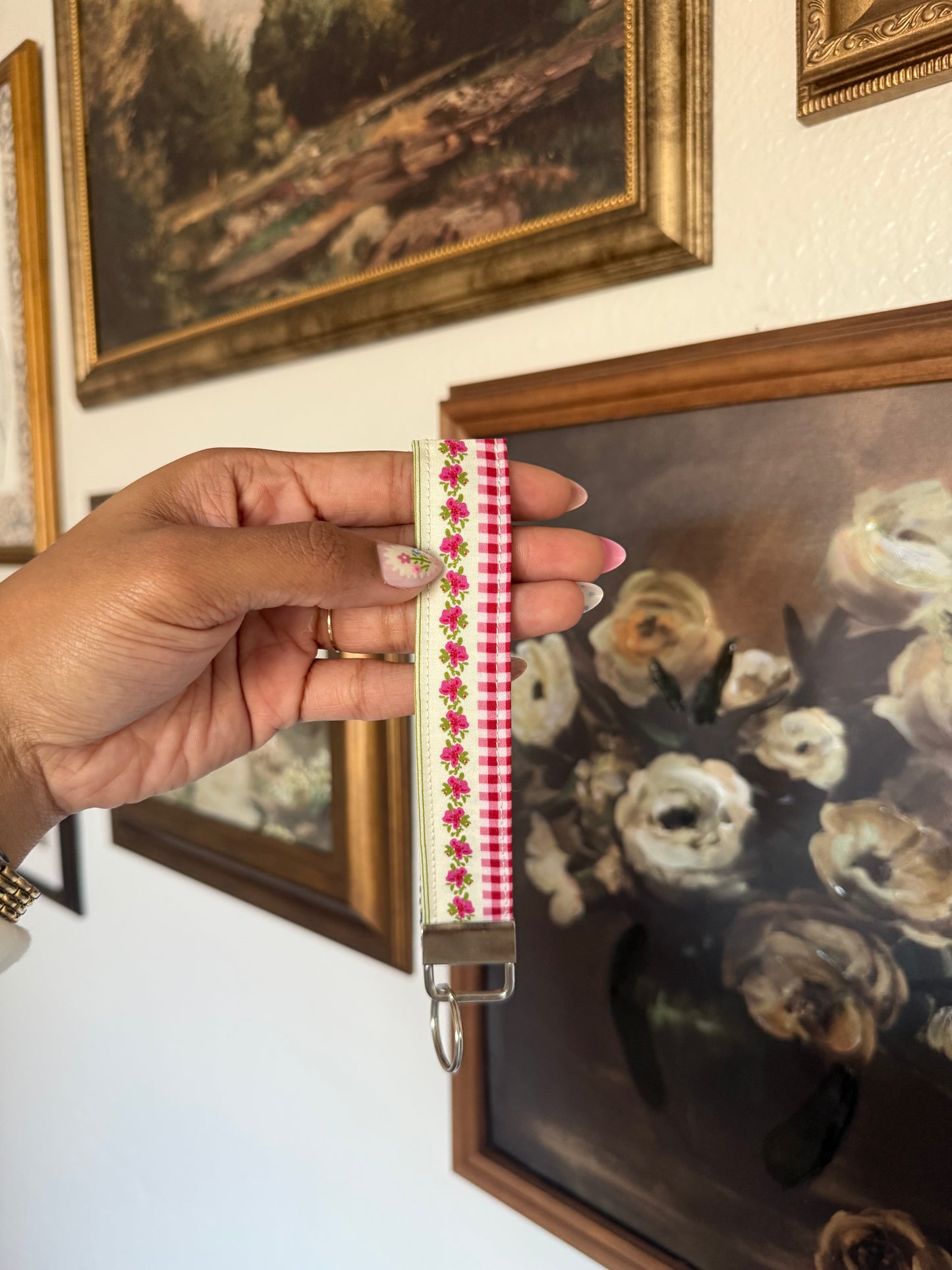 The Backyard Bloom Keychain Wristlet