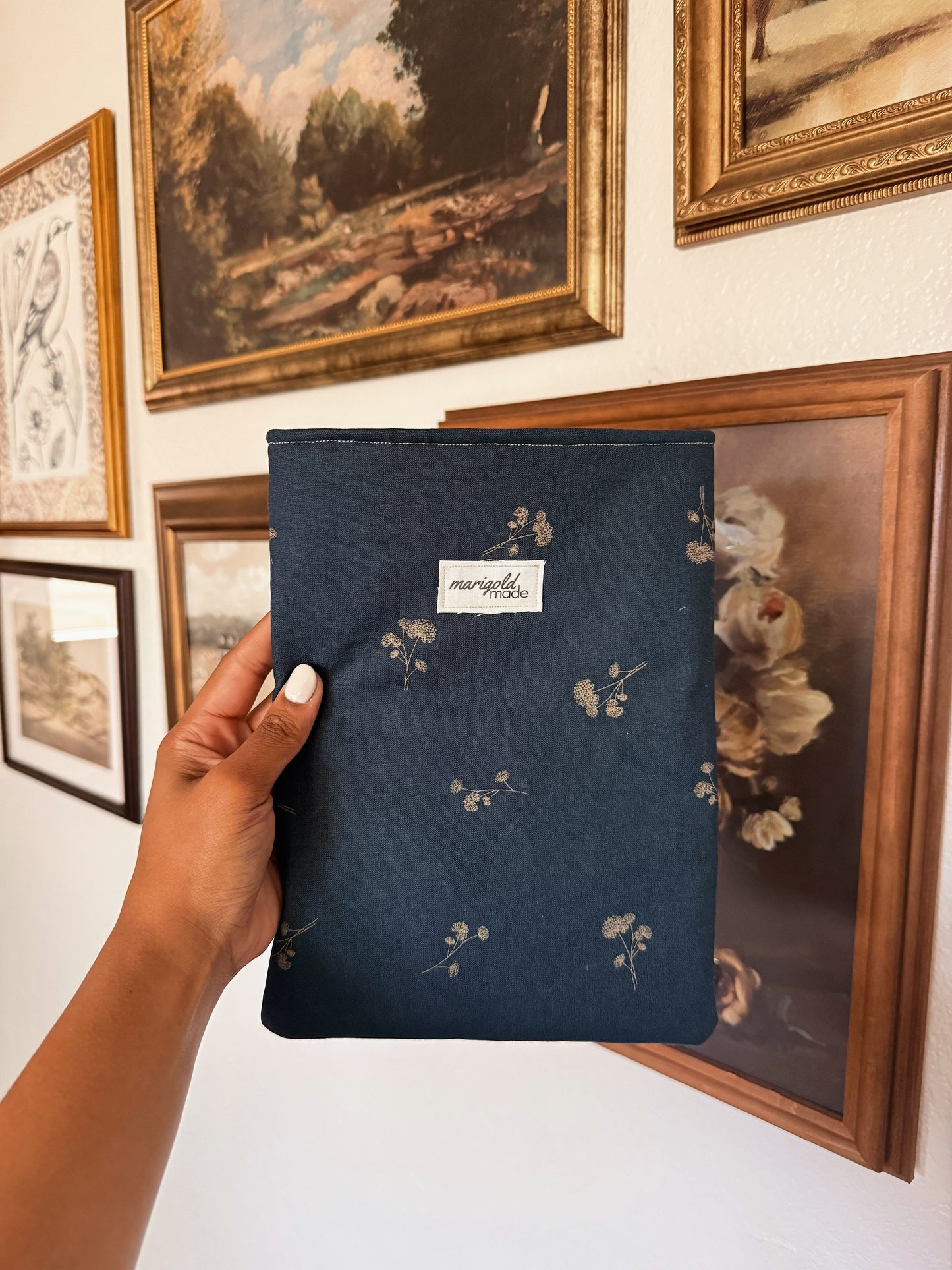 The Medium Blue Dandelion Book Sleeve
