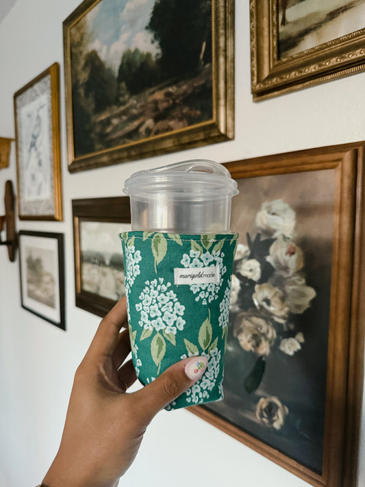 Medium Blue Hydrangea Cup Koozie