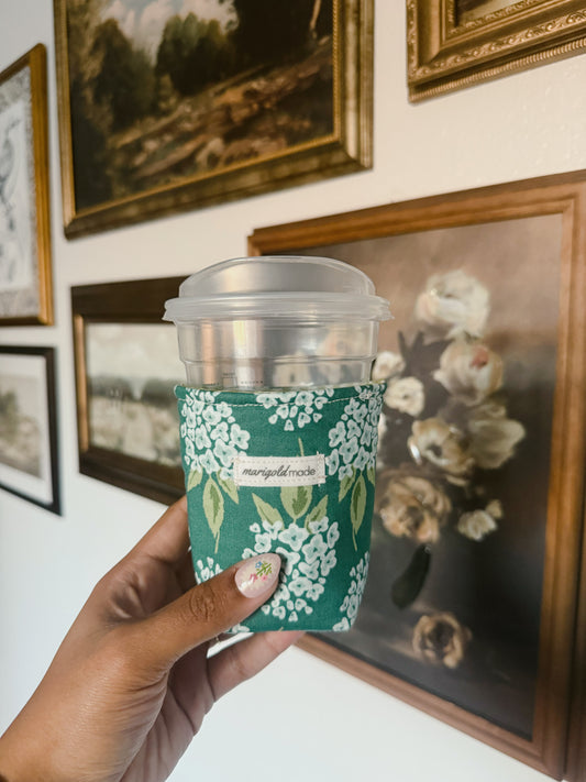 The Small Blue Hydrangea Cup Koozie