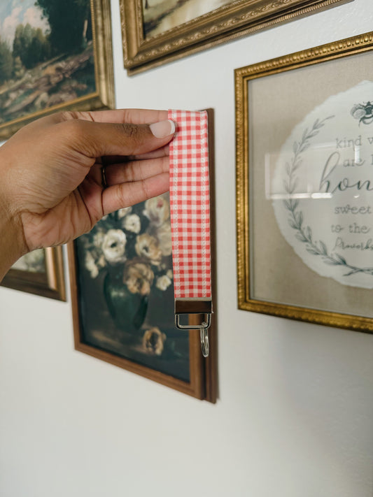 The Picnic Pink Keychain Wristlet